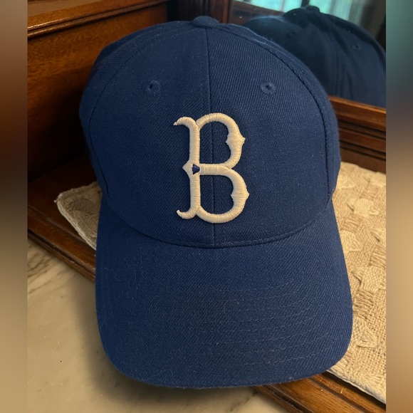 AMERICAN NEEDLE *Vintage* MLB Brooklyn Dodgers Embroidered Fitted Hat Mens 7 5/8 - Picture 1 of 6
